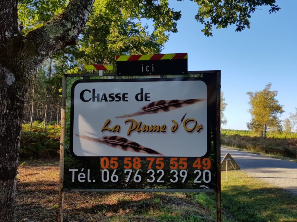 Panneau d'entrée du domaine